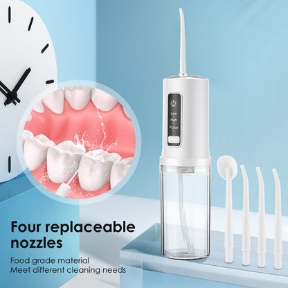 Four-hole portable foldable interdental cleaner - intelligent dental flosser.