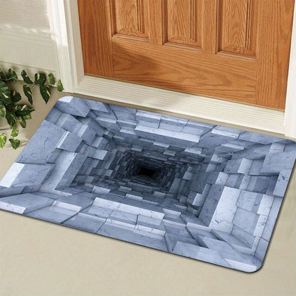 Visual Illusion Endless Abyss Pattern HD Printed Non-Slip Doormat 🔥Same as in the video