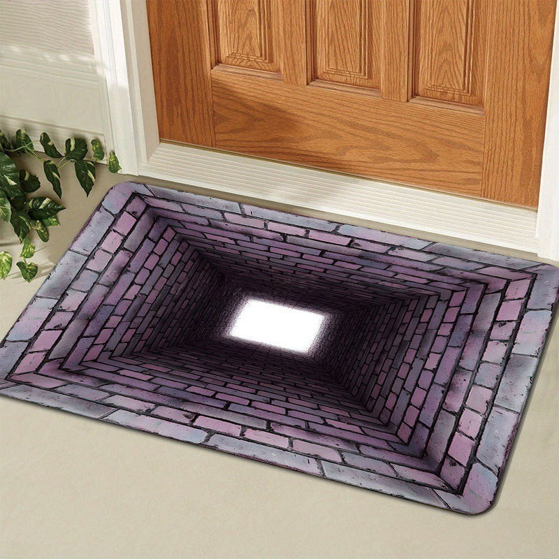 Visual Illusion Endless Abyss Pattern HD Printed Non-Slip Doormat 🔥Same as in the video