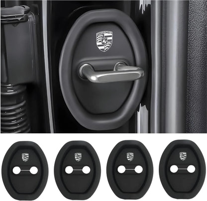 Universal Silicone Car Door Latch Covers – 4PCS Anti-Rust Noise Dampers