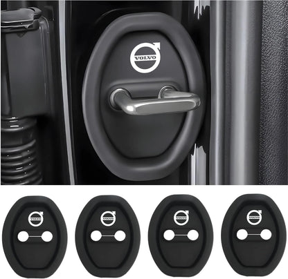 Universal Silicone Car Door Latch Covers – 4PCS Anti-Rust Noise Dampers