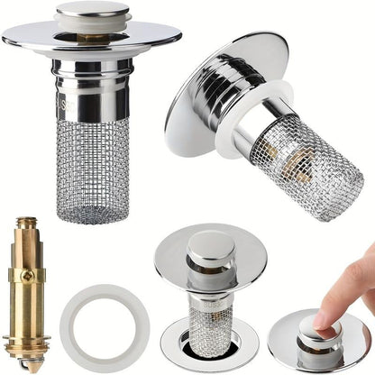 🔥Bathroom Sink Stopper Hair Catcher,  Bathroom Sink Drain Strainer ( BUY 1 GET 1 FREE）