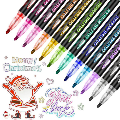 Dreamy Sparkle Dual-Line Contour Pen