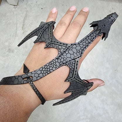 Leather Hand Dragon Cuff