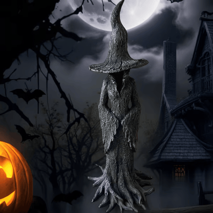 🔥 🧙‍♀️💫Hand-Painted Enchanting Witch Statue: The Guardian of Your Home