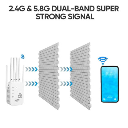 📶WiFi Extender 2025 6-Antenna Strong Signal🚀⚡
