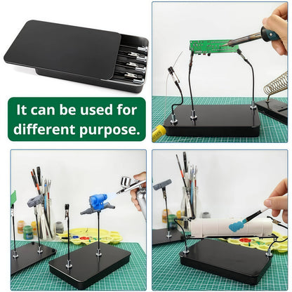 🧲Tiktrove Magnetic Helping Hands Soldering Tool - Adjustable Alligator Clip Holder