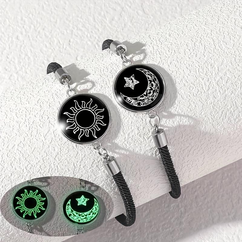 🔥 2-Pack  Sun & Moon Bracelets – Luminous Couples Jewelry for Long-Distance Love