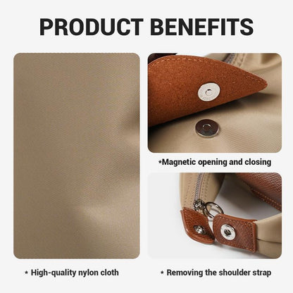 ⚡🔥Fashion Crescent Bag Lightweight Durable Nylon Handbag with Adjustable Strap Satchel