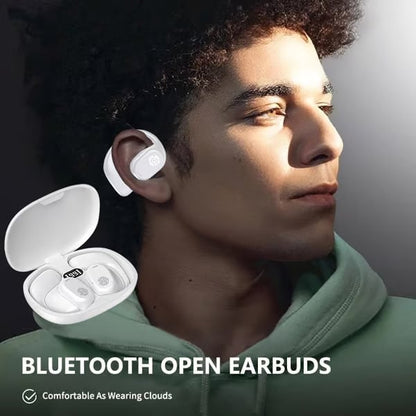 🔥⏰True Powerful Bluetooth 5.4 Open Ear Earbuds, IPX5 Waterproof