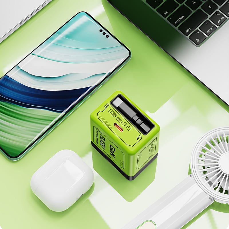 🔥W&O 2-in-1 GaN Compatible with 120W Fast Charger