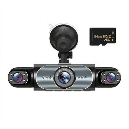Four-channel surveillance dashcam