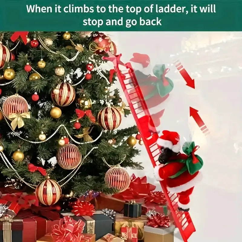 🎅Electric Bead Climbing Santa Claus Musical Toy