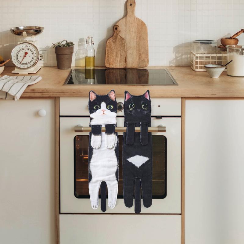 🎁 Early Christmas Sale🎅 Funny Cat Hand Towels