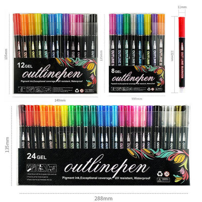 Dreamy Sparkle Dual-Line Contour Pen