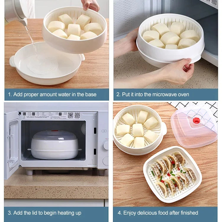 🔥Hot Sale🔥Microwave Oven Steamer
