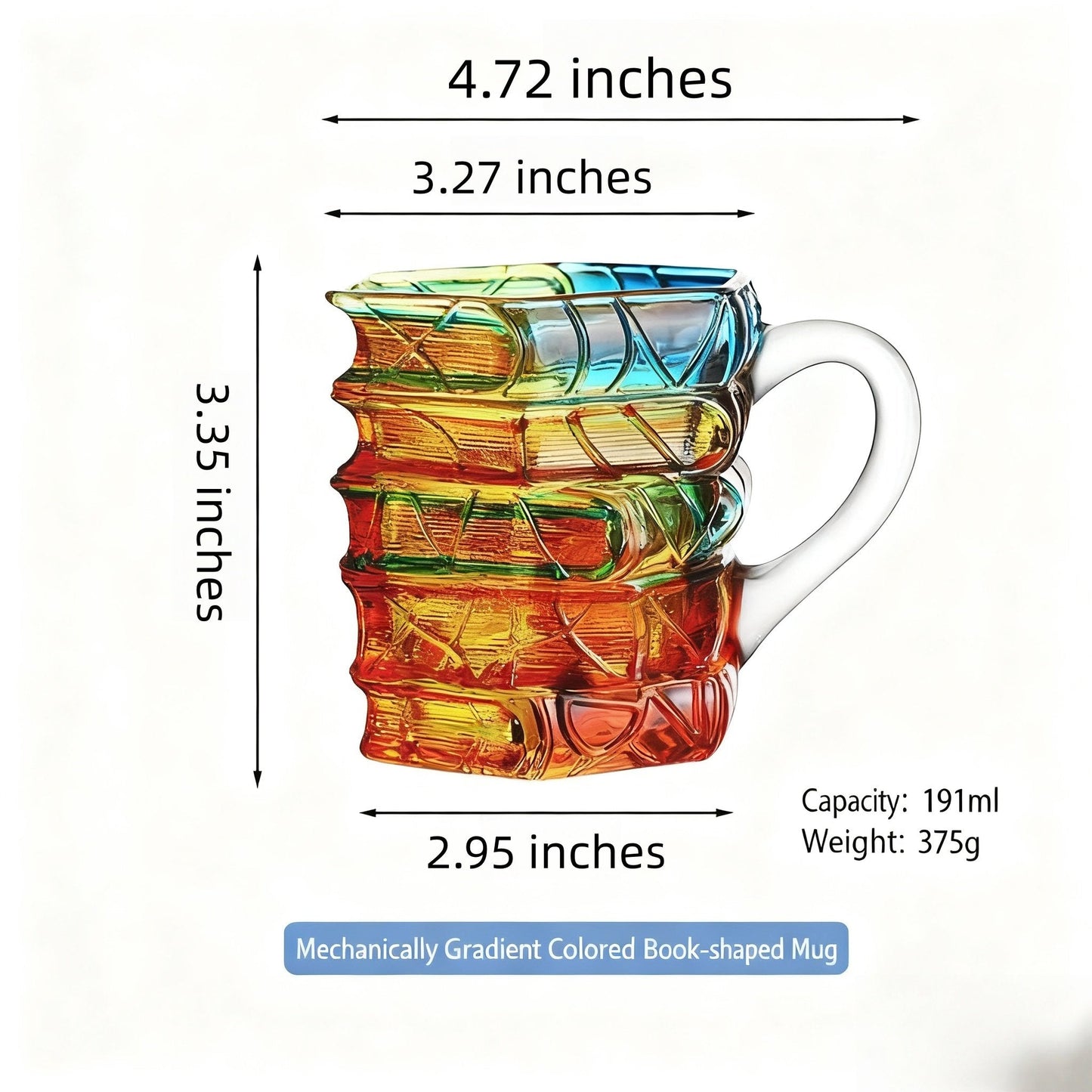 🎄🔥-📚 Ceramic Innovative 3D Painting Book Mug