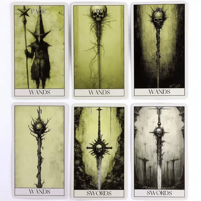 🔥🖤Horror Tarot Card Deck: Spooky, Stylish 78-Card Set 🎴👻