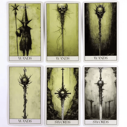 🔥🖤Horror Tarot Card Deck: Spooky, Stylish 78-Card Set 🎴👻