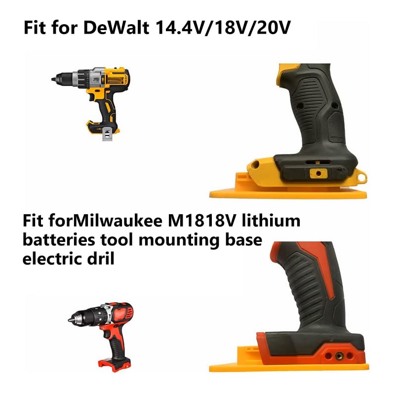 5Packs Tool Holders for TIKTROVE 14.4V/18V/20V & Milwaukee  M1818V lithium batteries tool mounting base electric drill