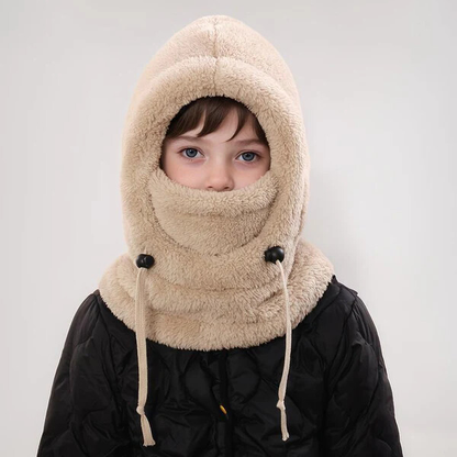 🎉 Neck Warmer Hat🎉Windproof Thermal Kids Full Face Mask with Detachable Hood