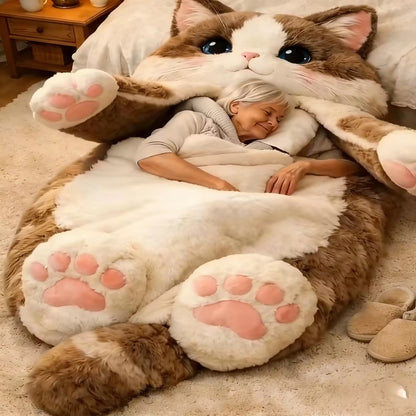 ⏰🐱 Fluffy cat sleeping bagy💤