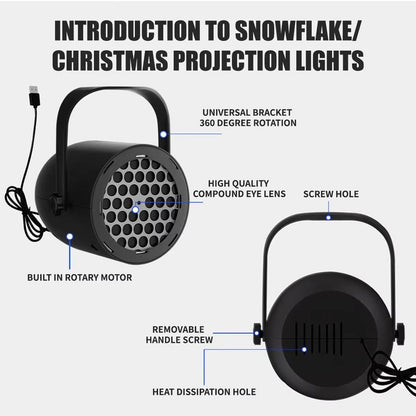 🔥 Christmas Projection Light✨ — 16 Magical Holiday Patterns
