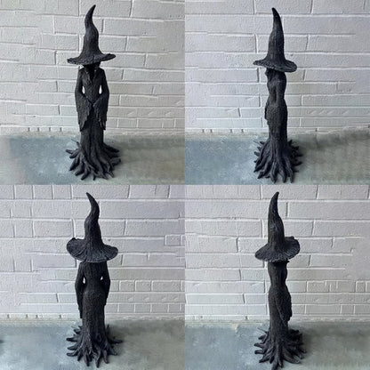 🔥 🧙‍♀️💫Hand-Painted Enchanting Witch Statue: The Guardian of Your Home