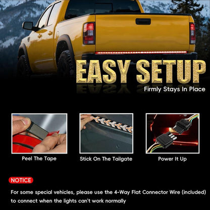 🔥60-Inch LED Tailgate Light Bar Strip✨Universal Fit for Trucks, SUVs & Cars