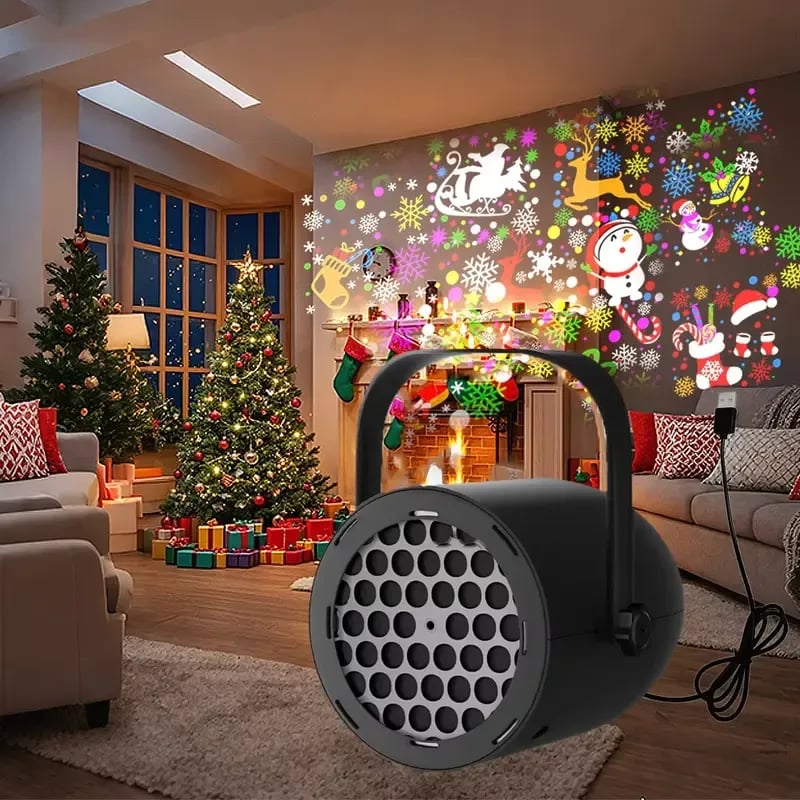 🔥 Christmas Projection Light✨ — 16 Magical Holiday Patterns