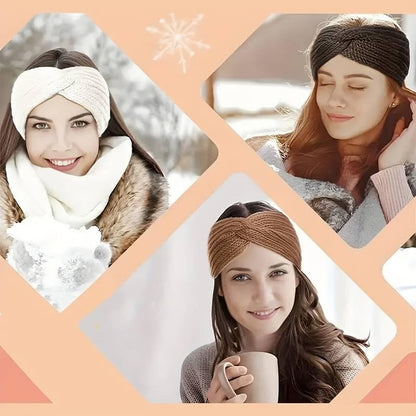 Knitted Winter Headband Set