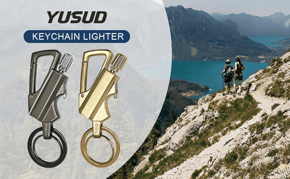 Permanent Match Infinity Lighter with Multitool Keychain Bottle Opener