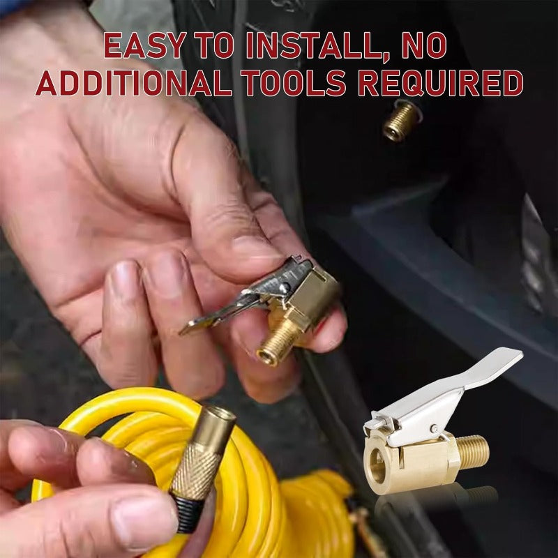 Brass Tire Air Chuck （2 pcs 1 set）