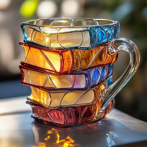 🎄🔥-📚 Ceramic Innovative 3D Painting Book Mug