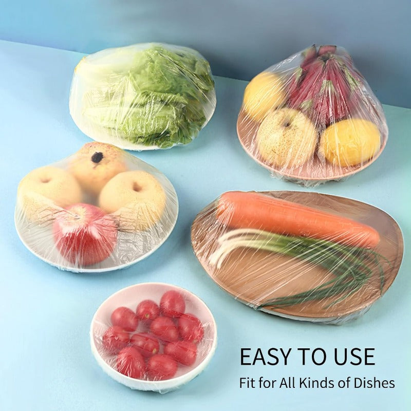Tiktrove Fresh Keeping Bags – Elastic Plastic Bowl Covers