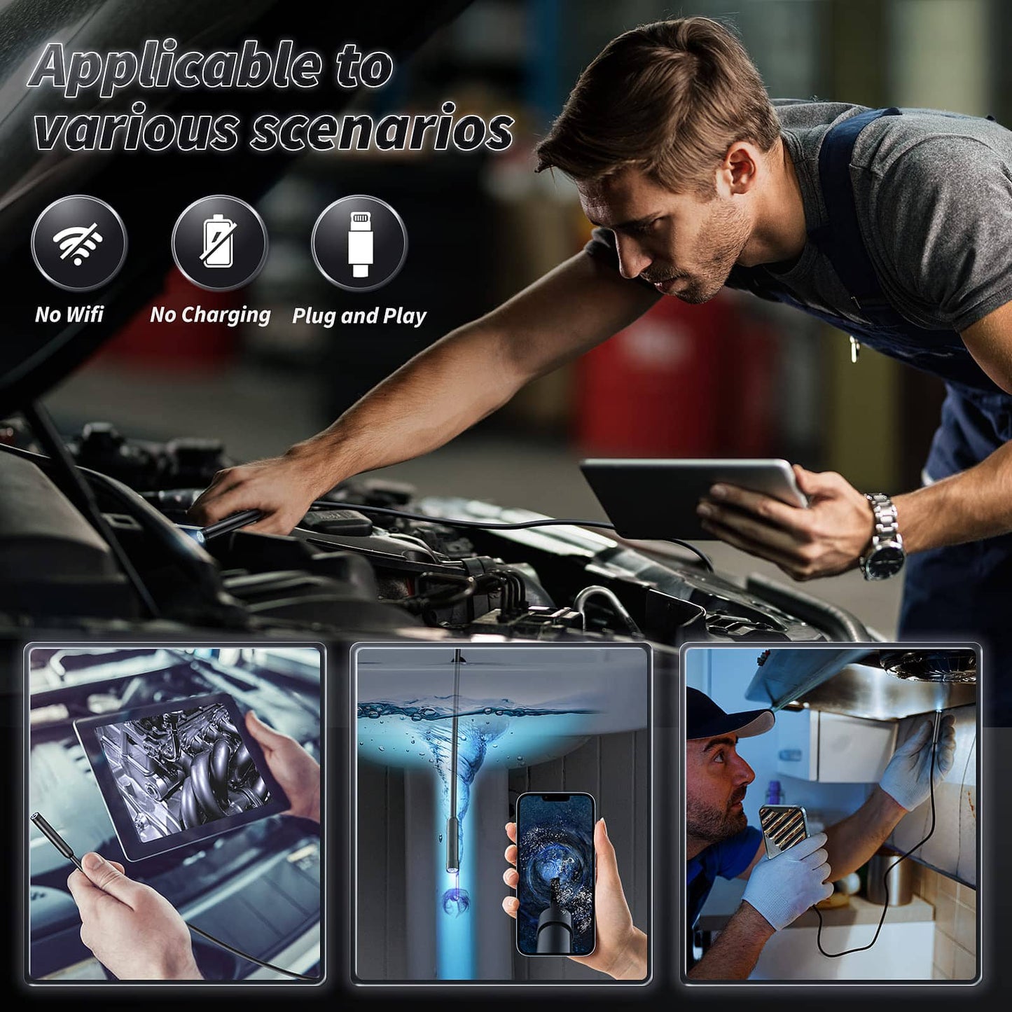 🔎 Plug-and-Play Endoscope Camera