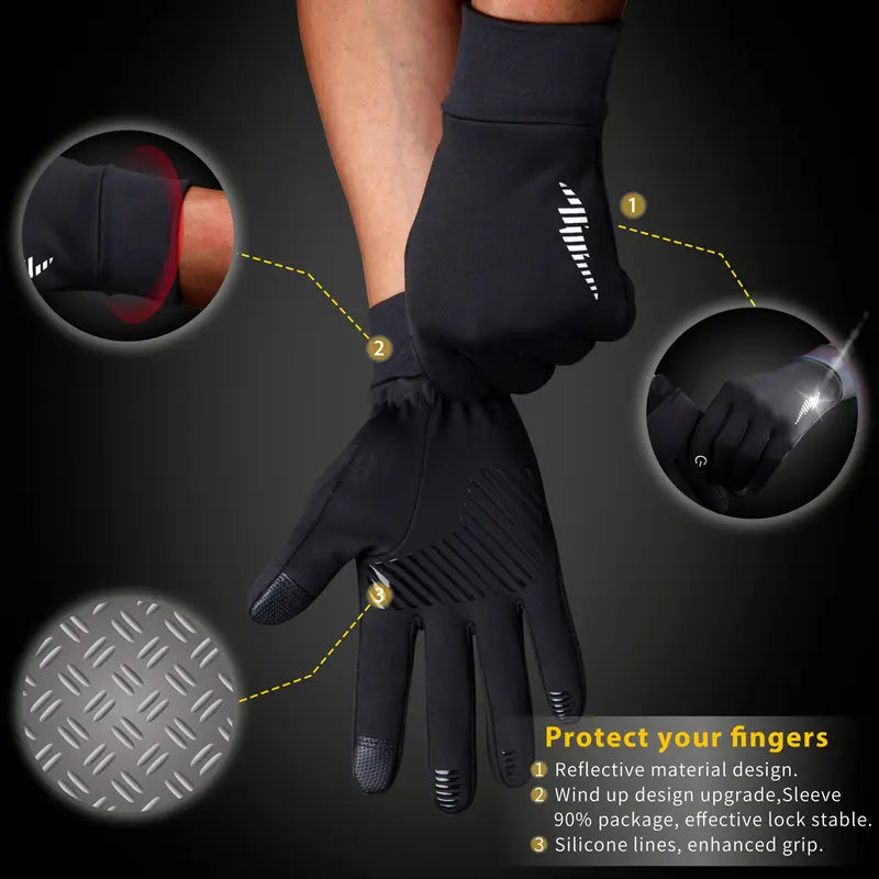 🔥🎄Winter Gloves Women Men Ski Gloves Liners Thermal Warm Touch Screen