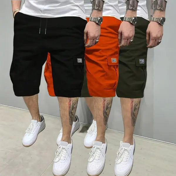 🔥Men’s Summer Lightweight 3-Pack Cargo Shorts with Multiple Pockets