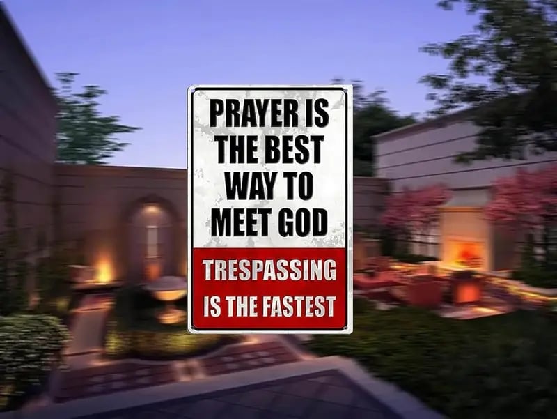 🔥LAST DAY 49% OFF - Metal No Trespassing Signs Private Property Funny