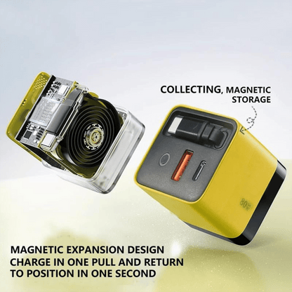 3 in 1 Charger Retractable 80W MAX Fast