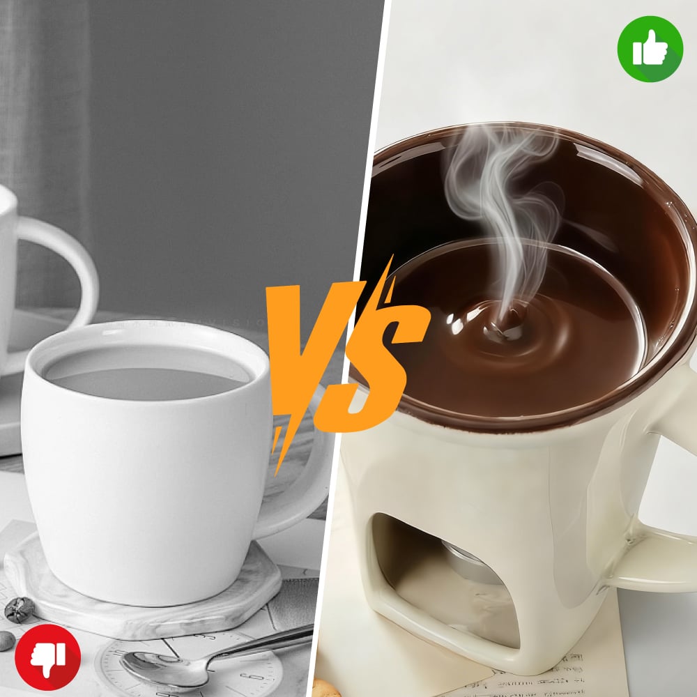 Multi-Functional Ceramic Fondue Mug