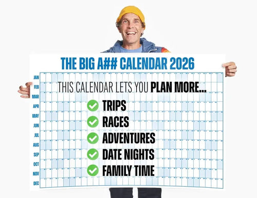 🔥 📅The Big A## 2026 Wall Calendar - Flexible Dry-Erase Material ✍️Design Your Amazing Year!🏃