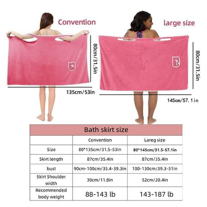 ✨ Women's Wearable Shower Skirt