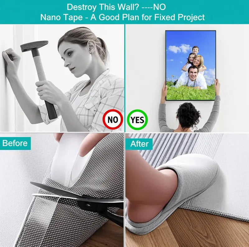 2025 Hot Sale Heavy Duty Nano Double Sided Adhesive Tape