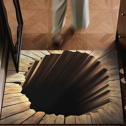 Visual Illusion Endless Abyss Pattern HD Printed Non-Slip Doormat 🔥Same as in the video