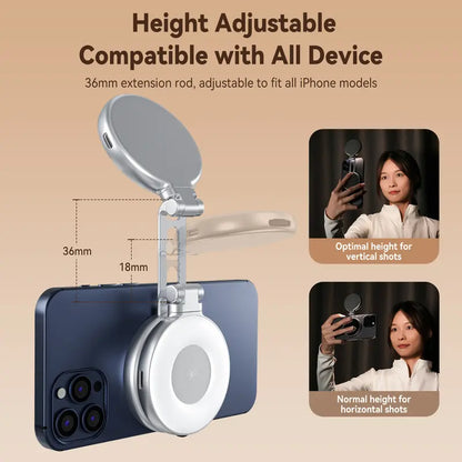 💥 3-in-1 Magnetic Beauty Selfie Light for Phones
