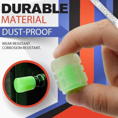 16PCS Glow-in-the-Dark Car Tire Valve Cap Set