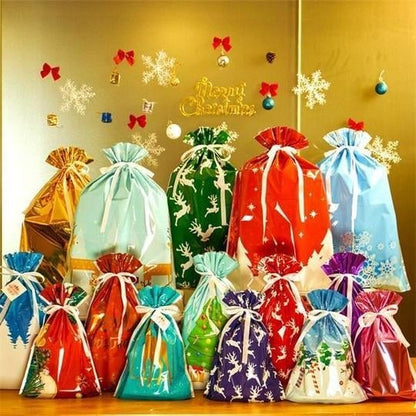 🎄Drawstring Christmas Gift Bags