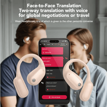 Translation Earbuds, Supports Real-Time Translation in 135 Languages With APP, Bluetooth 5.42 Earphones
