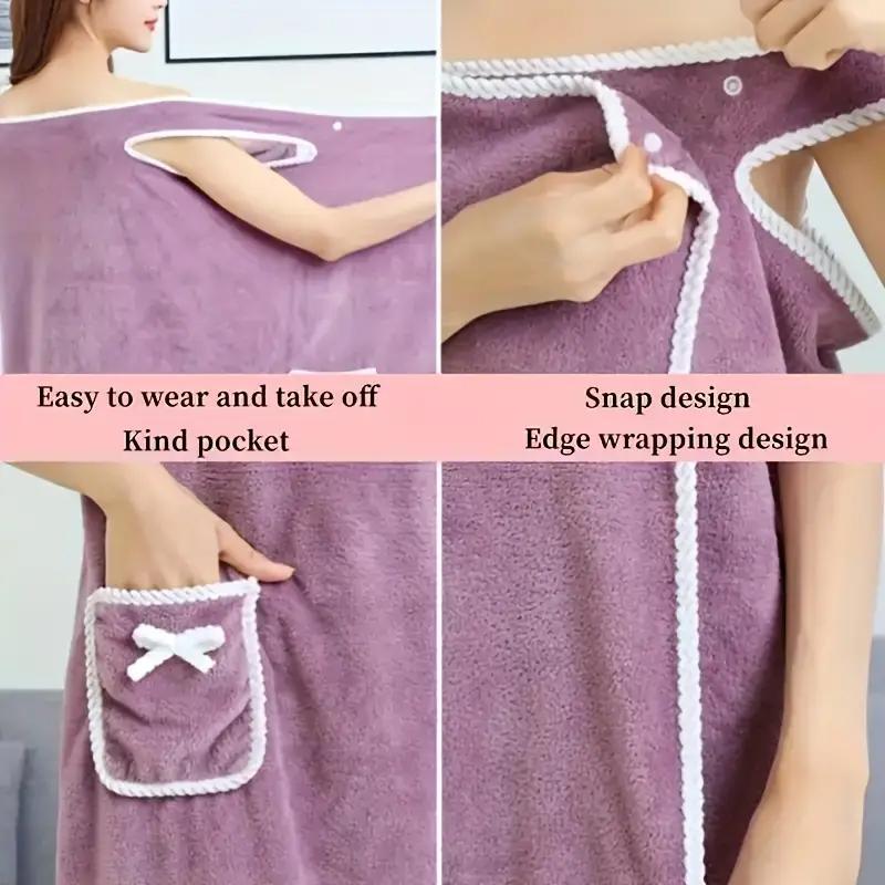 ✨ Women's Wearable Shower Skirt